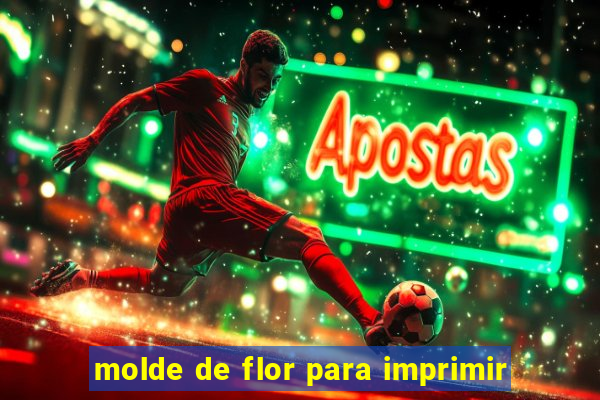 molde de flor para imprimir